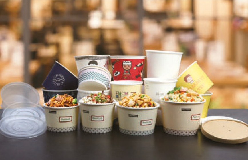 Printed paper food bowls